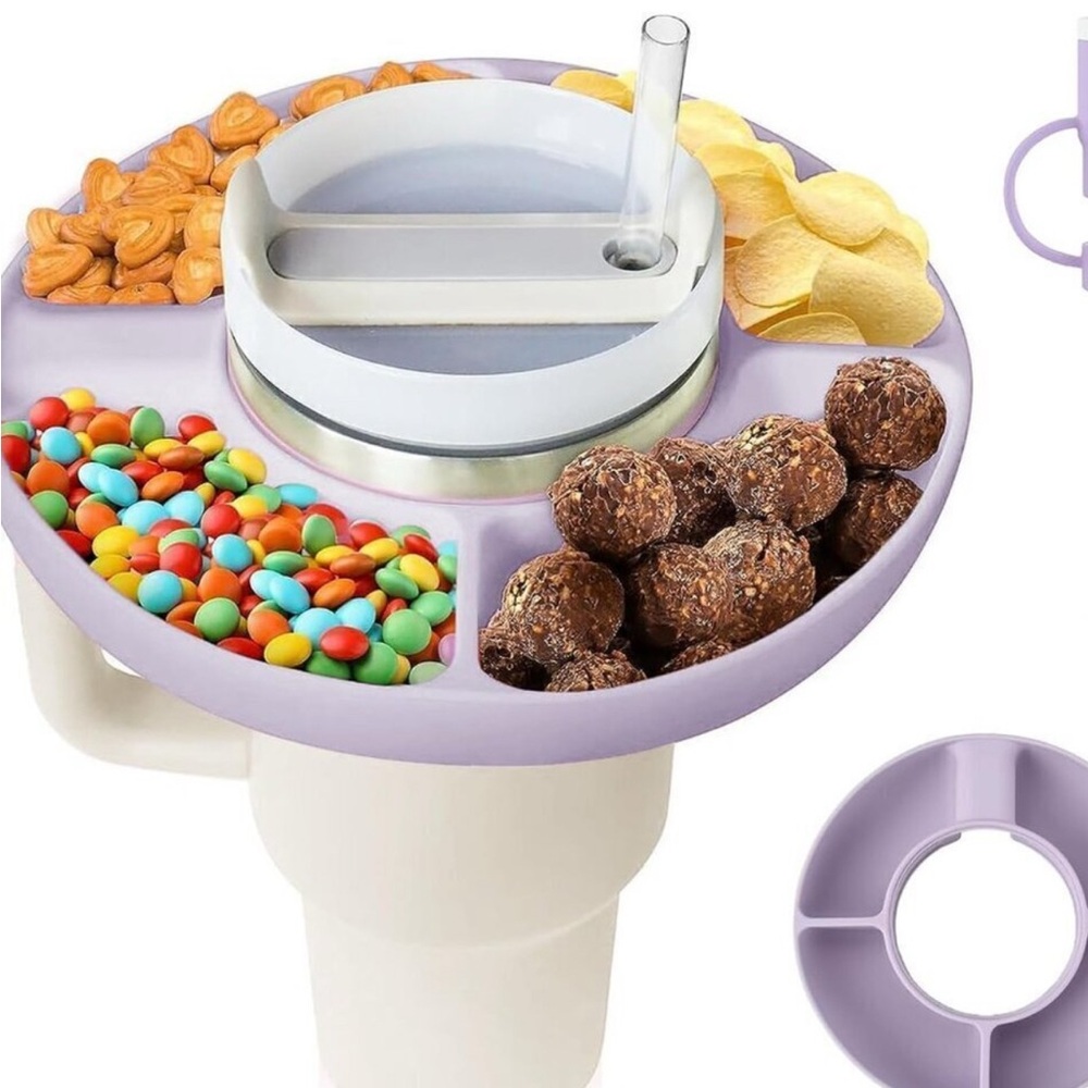 Divided snack bowl for Stanley 40 oz Tumbler